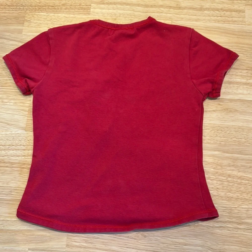 Burberry Kids Classic Red Tee - Picture 2 of 4